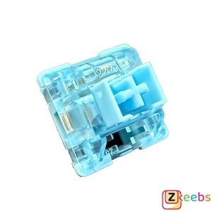Hand Lubed/Filmed Akko V3 Cream Blue Pro Tactile Switches