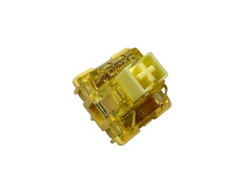 Hand Lubed/Filmed Akko V3 Cream Yellow Pro Linear Switches