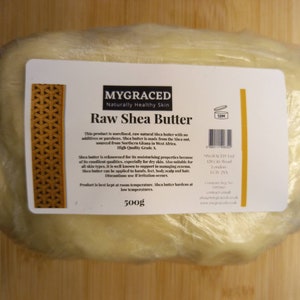 Raw Shea Butter unrefined unscented hair skin bulk orders 500g - 2kg