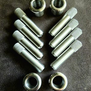 Set aluminium deurslotringen en -pennen – past op Mercedes-Benz W123 W124 W126 W202