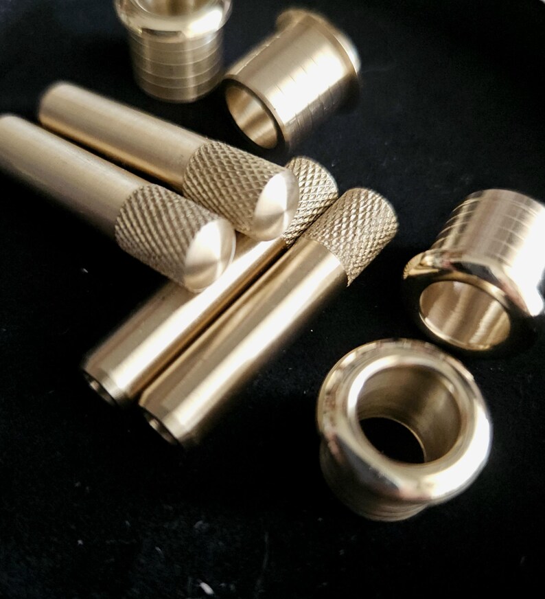 Juego de anillo y pasador para cerradura de puerta Mercedes Benz W124 — Kit de latón hecho a mano imagen 3