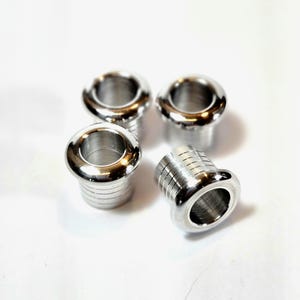 Mercedes Benz W123 Door Lock Ring Bushings – OEM Style Aluminum image 1