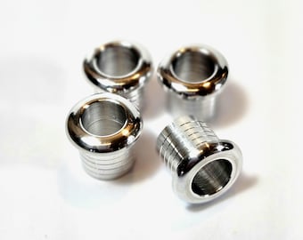 Casquillos de anillo de cerradura de puerta Mercedes Benz W123 – Aluminio estilo OEM