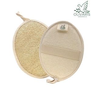ORGANIC EGYPTIAN LOOFAH Exfoliating Natural Shower Sponge, Eco-Friendly Exfoliating Sponge, Zero Waste sustainable scrubber
