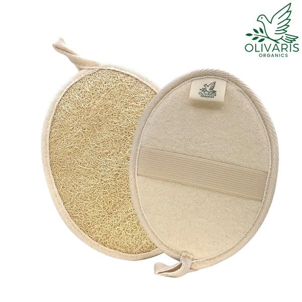 ORGANIC EGYPTIAN LOOFAH Exfoliating Natural Shower Sponge, Eco-Friendly Exfoliating Sponge, Zero Waste sustainable scrubber