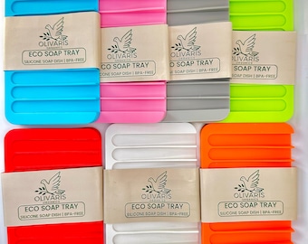 Eco-Friendly Soap Dish | Waterfall Soap Holder | Modern Non-Slip Sink Tray | Bathroom & Kitchen