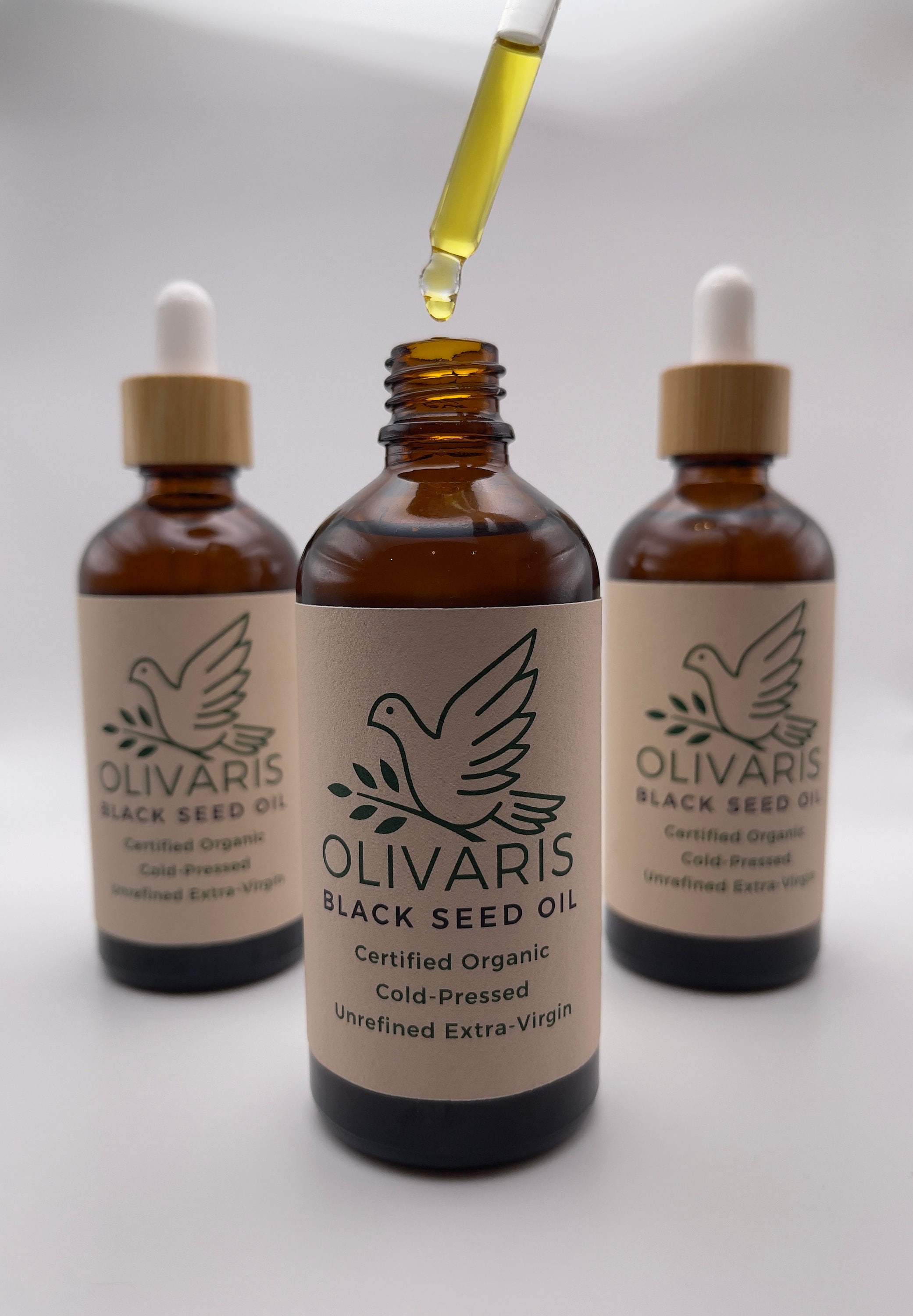 ORGANIC BLACK SEED Oil - Cold-pressed - Unrefined - Extra Virgin Egyptian Black Seed Oil - Nigella Sativa Oil - 100mL