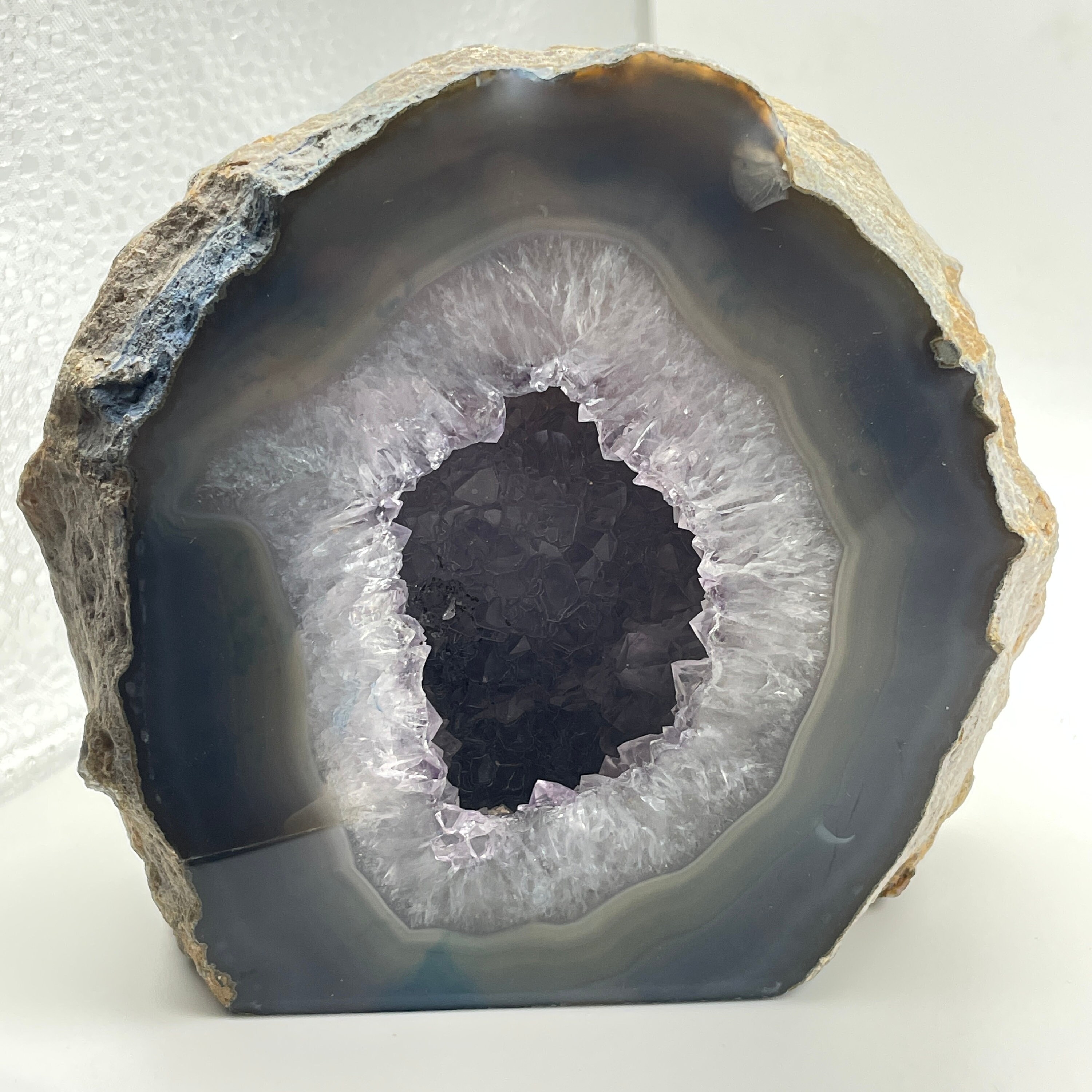 Agate, Géode d'agate, Objet de Décoration, Curiosité Naturelle, Brésil