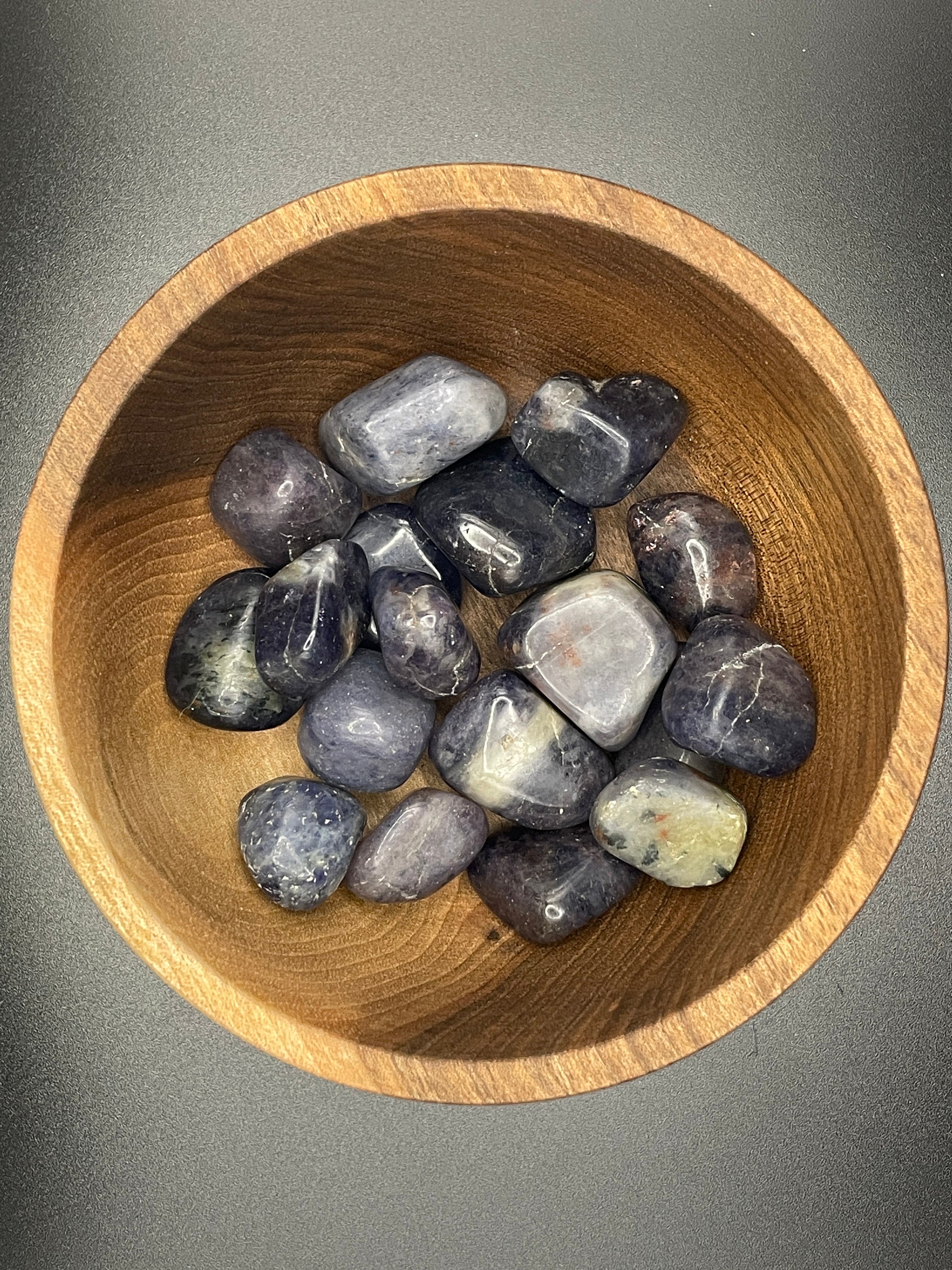 Cordiérite, Pierre Roulée, Naturelle, Inde