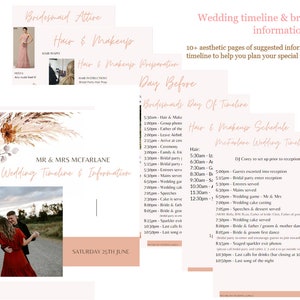Wedding Timeline & Information Booklet