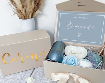 Dusty Blue Bridesmaid Proposal Box 