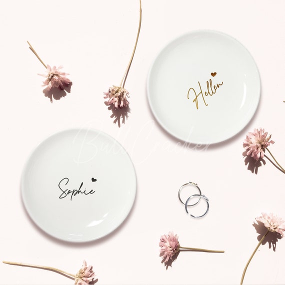 Handmade Personalized Bridesmaid Proposal Jewelry Dishes 