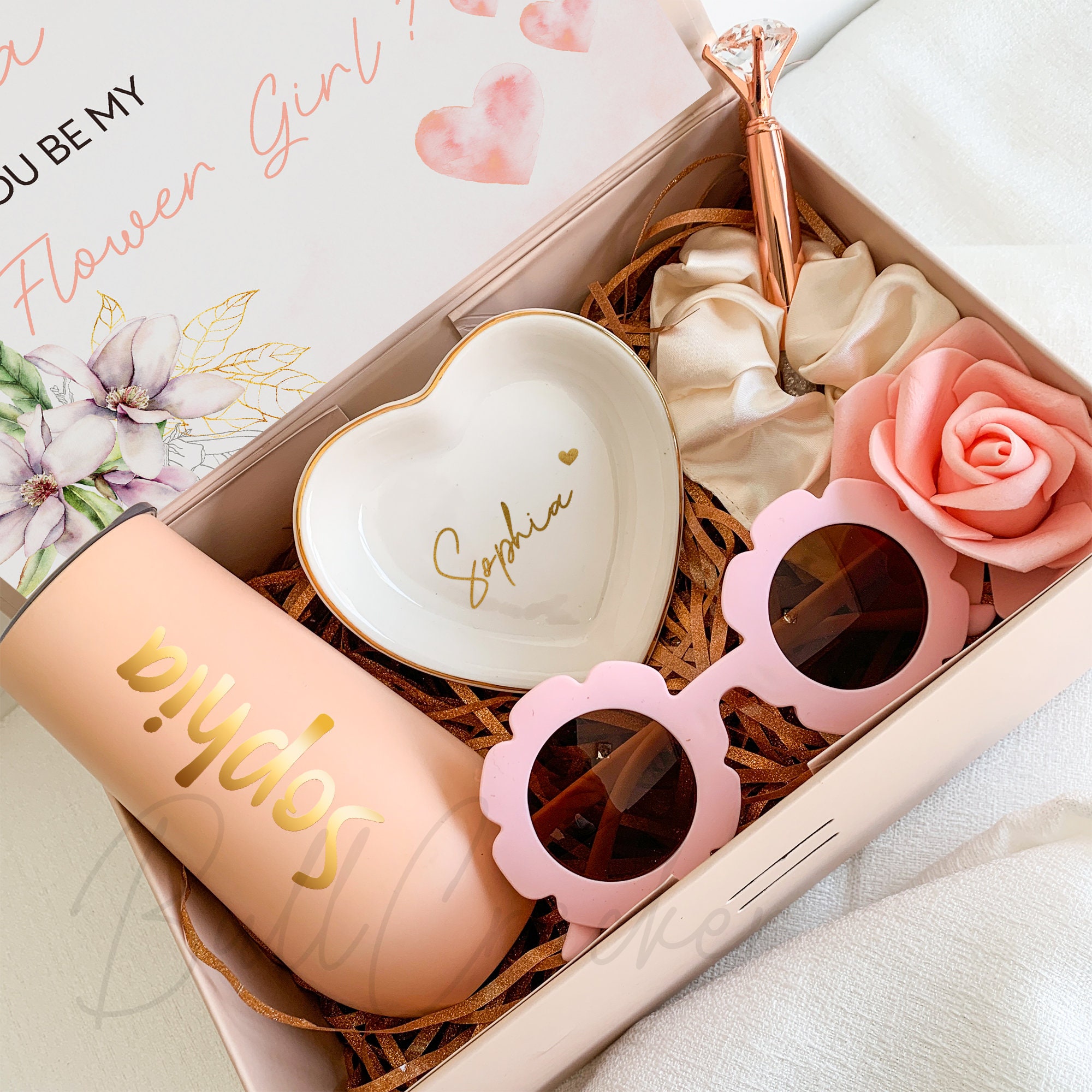 Personalised Flower Girl Proposal Box Wedding Box With Etsy UK