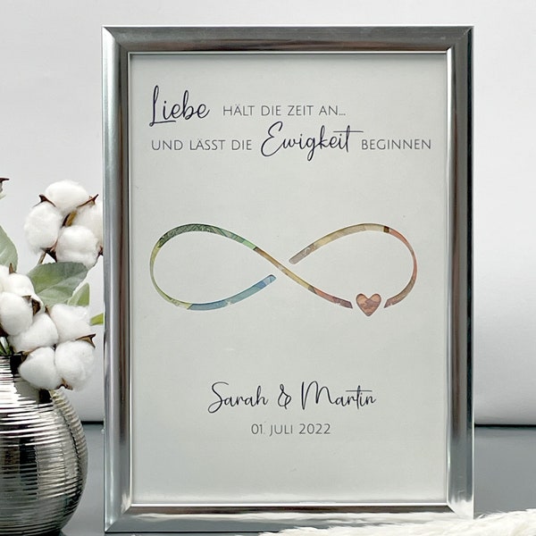 personalized wedding gift infinity | cash gift for the wedding | special gift idea for the wedding