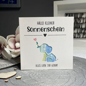 Buono regalo in denaro per nascita regalo per neonato regalo di nascita motivo elefante