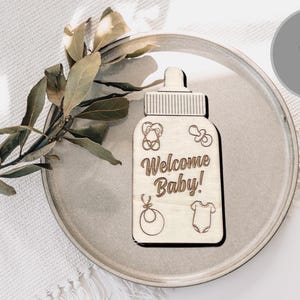 gepersonaliseerd cadeau voor geboorte, babycadeau geboorte zoon dochter, cadeauverpakking voor voucher