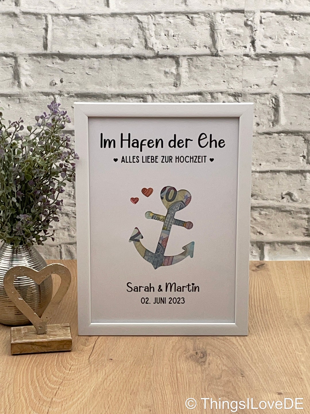 Geldgeschenk Hochzeit Anker Hafen der Ehe Hochzeitsgeschenk Etsy.de