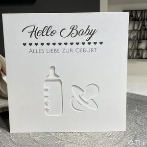 Cash gift card for the birth of a son, daughter, grandson | Congratulations on the birth of a baby | Baby gift, birth gift, pacifier motif image 5