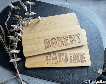 Personalized breakfast boards for camping lovers | Camping gift idea | Camping gift with name for campers and outdoor fans