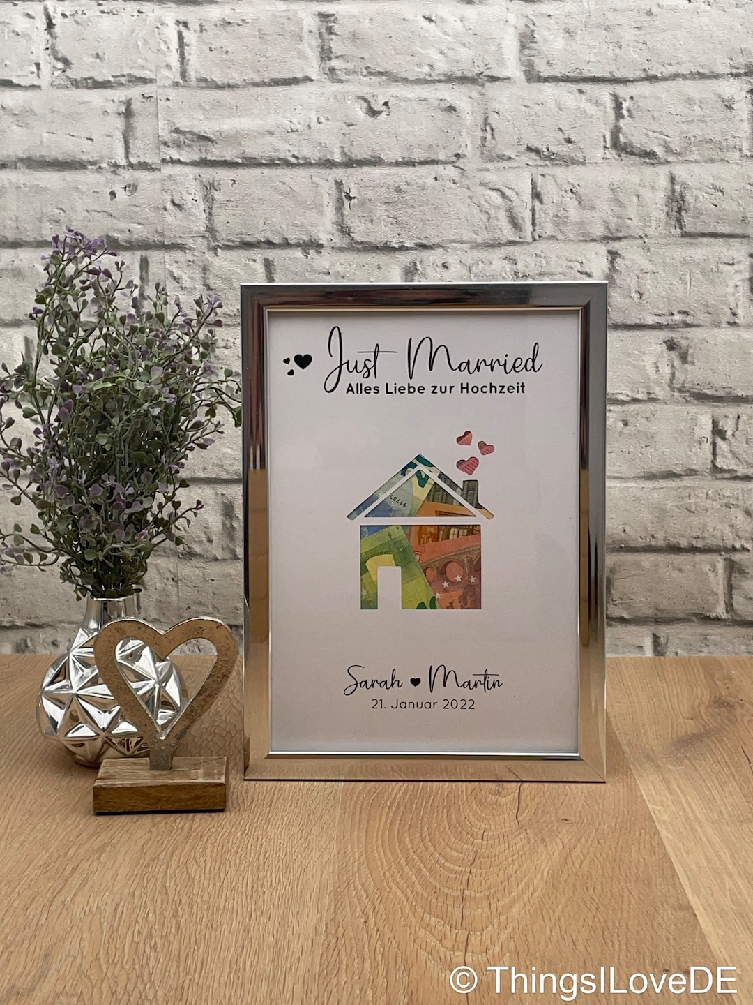 Geldgeschenk Hochzeit Haus Eigenheim Hochzeitsgeschenk Geld Etsy.de