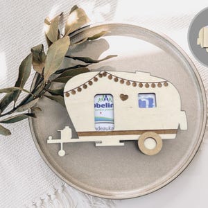 Regalo para campistas, envoltura de vales para camping, tarjetero para caravana, regalo para camping