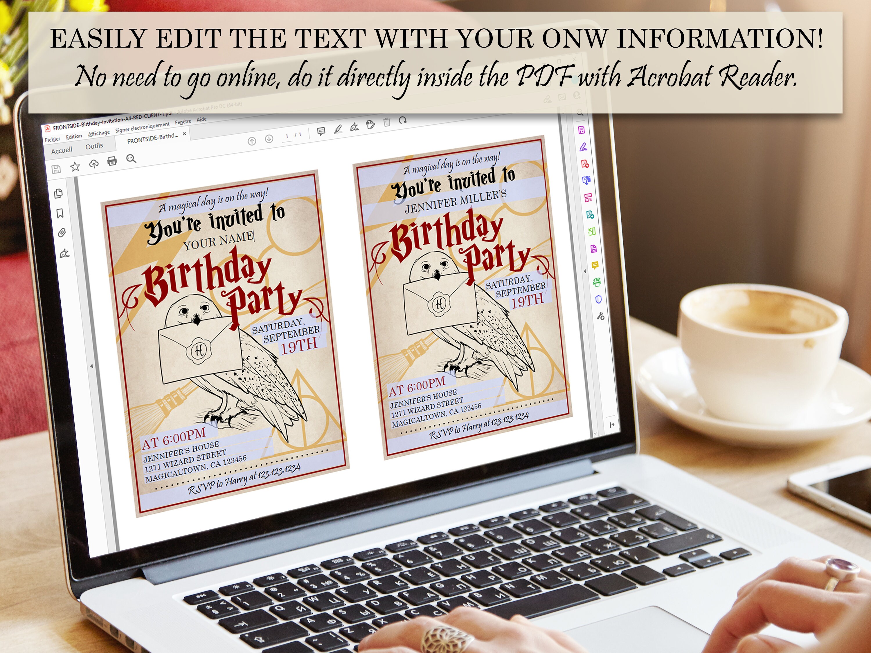 Wizard Birthday Party Printable Invitation Instant Download - Etsy
