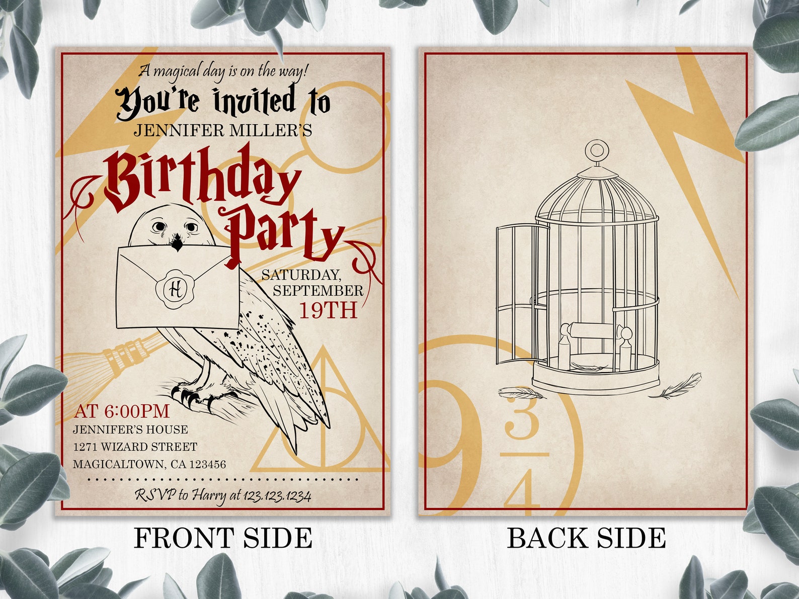 Wizard Birthday Party Printable Invitation Instant Download | Etsy