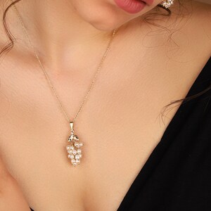 Collier Naturel En Pierre Naturelle Noire Pour Femmes, Perles Rondes à Facettes - Foto 3