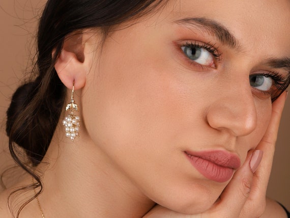 Orecchini con perle d'acqua dolce nere da 12 mm Ganci Pacific Pearls