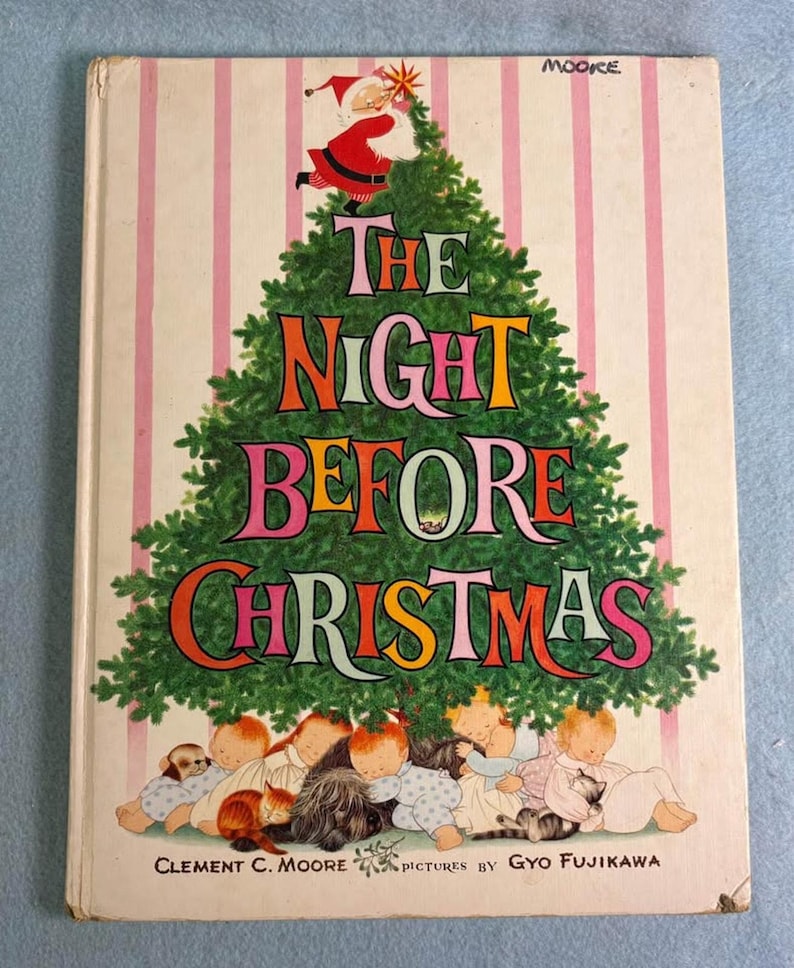 The Night Before Christmas Gyo Fujikawa 1961 Grosset Dunlap Vintage - Etsy