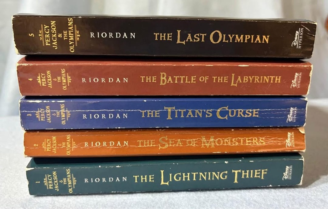 Original Vintage Percy Jackson & the Olympians Book Set 5 Paperback - Etsy