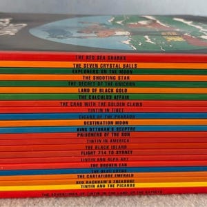Tintin Paperback Boxed Set 23 books Herge comics