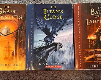 Original Vintage Percy Jackson & The Olympians Book 3 Paperbacks Rick Riordan