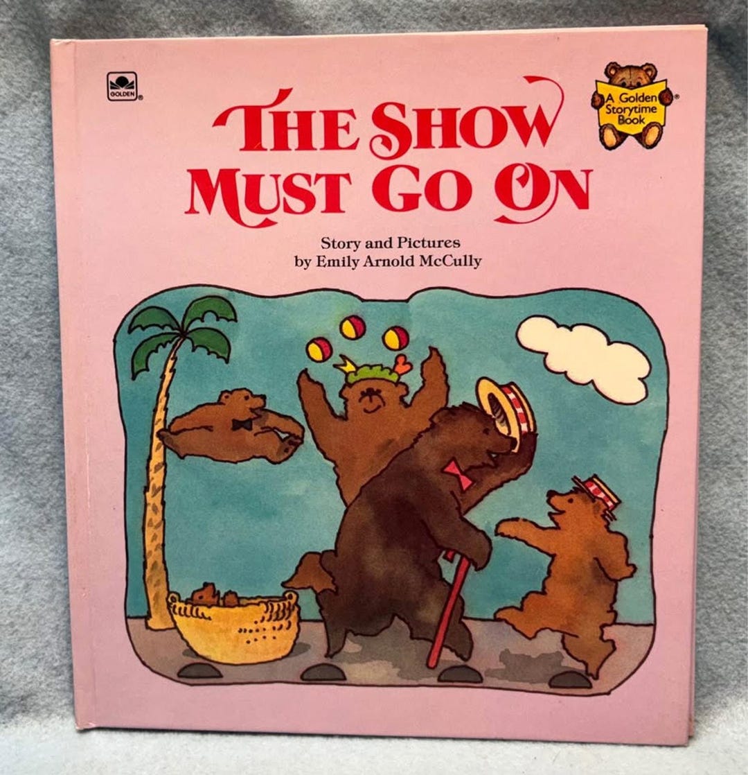 Emily Mccully Show Must Go on Golden Book Emily Arnold Mccully 1987 - Etsy