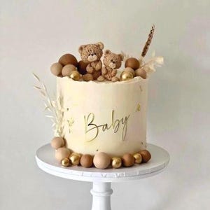 Baby-Kuchen-Charme, Baby-Kuchentopper, Baby-Dusche-Kuchencharme, Kuchendeckel, Gender Revel Cake Topper, Kuchendekoration, Partydekoration