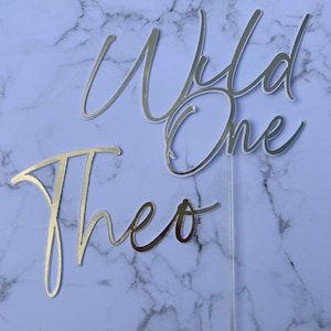 Wild One Cake Topper Personalised First Birthday Party Decorations ...