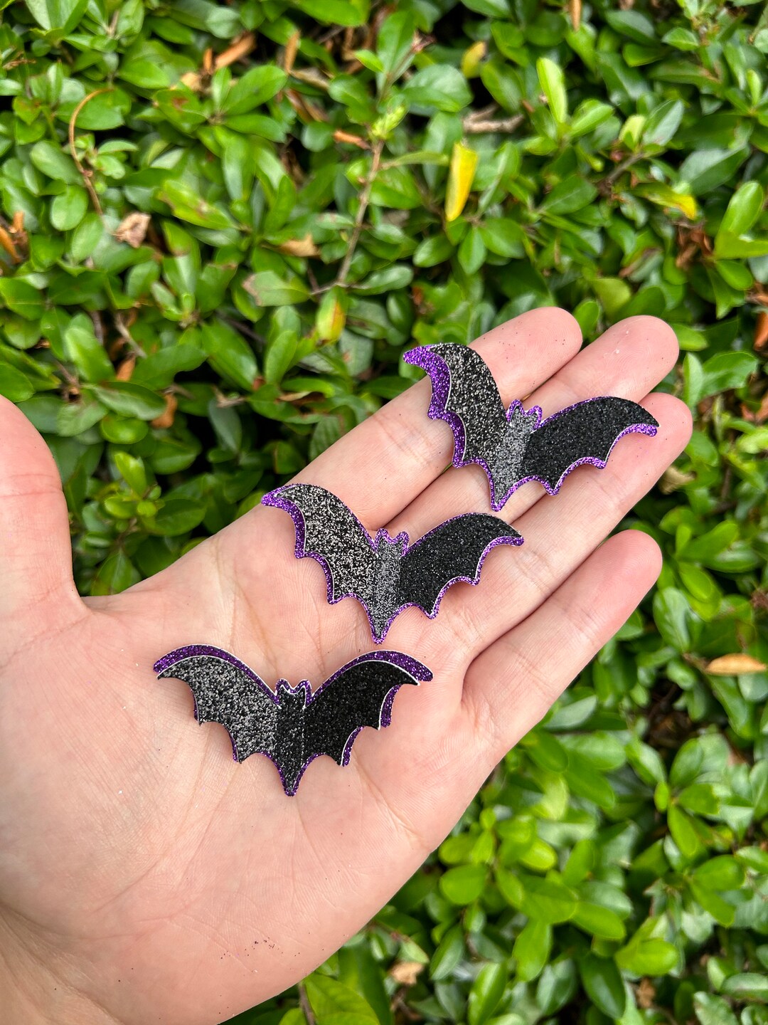 Halloween Cupcake Toppers Halloween Cake Decorations Bat Etsy