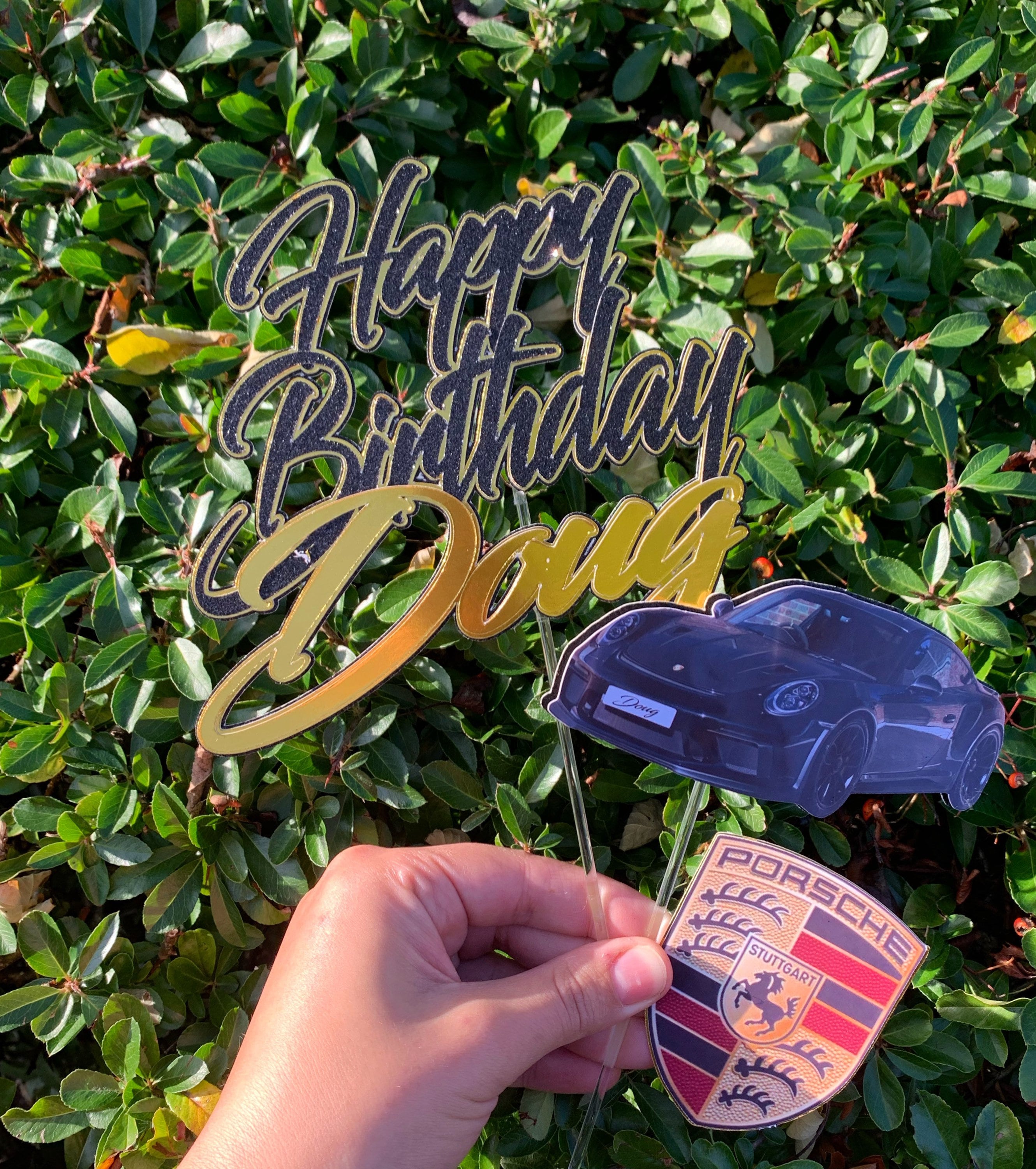 Sports Car Inspired Cake Topper Personalised Car Cake Topper Etsy UK