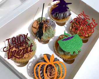 Halloween Cupcake Toppers Halloween Cake Decorations, Halloween Cake Toppers Cake Charms, Halloween Party Decorations, Party Supplies