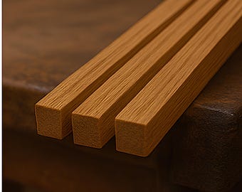 5枚セット シデ材スラット – DIYクラフトや木工に最適な滑らかな硬材 