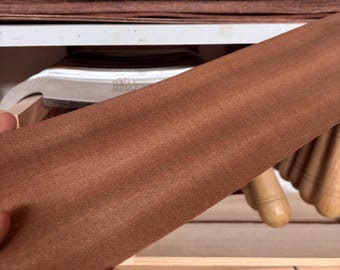 Pacote de folhas de madeira folheada de mogno natural | Vários tamanhos | Para móveis, marchetaria, instrumentos e artesanato