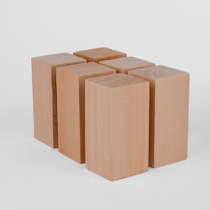 Basswood Carving Blocks – 6 Large Pieces – Soft / Knot-Free Wood for Beginners & Professionals