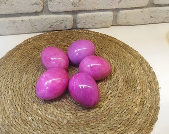 5 Polished Marble Eggs || Set of Five || Marble Egg || Alabaster Egg || Onyx Egg || Decorative Egg || Christmas gift