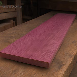 Purpleheart Wood Planks – Solid Purpleheart Lumber, Custom Cut-to-Size Raw Hardwood Material for Woodworking & Craft Projects