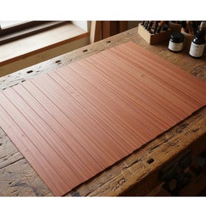 Mahogany Veneer Sheets: Natural Wood for Furniture, Instruments (2-Pack 0.5mm x 10cm x 100cm)