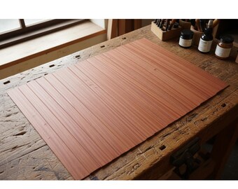 Placage Bois Pommele Saraifo Matelassé - Rouge - 250x34cm - Neuf - Allemagne