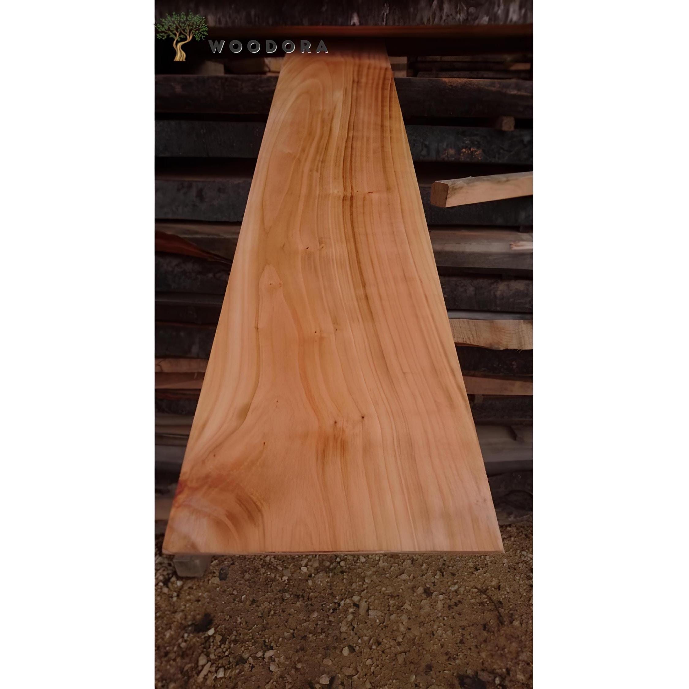 Solid Cherry Wood Plank: Custom Cut Hardwood for Woodworking