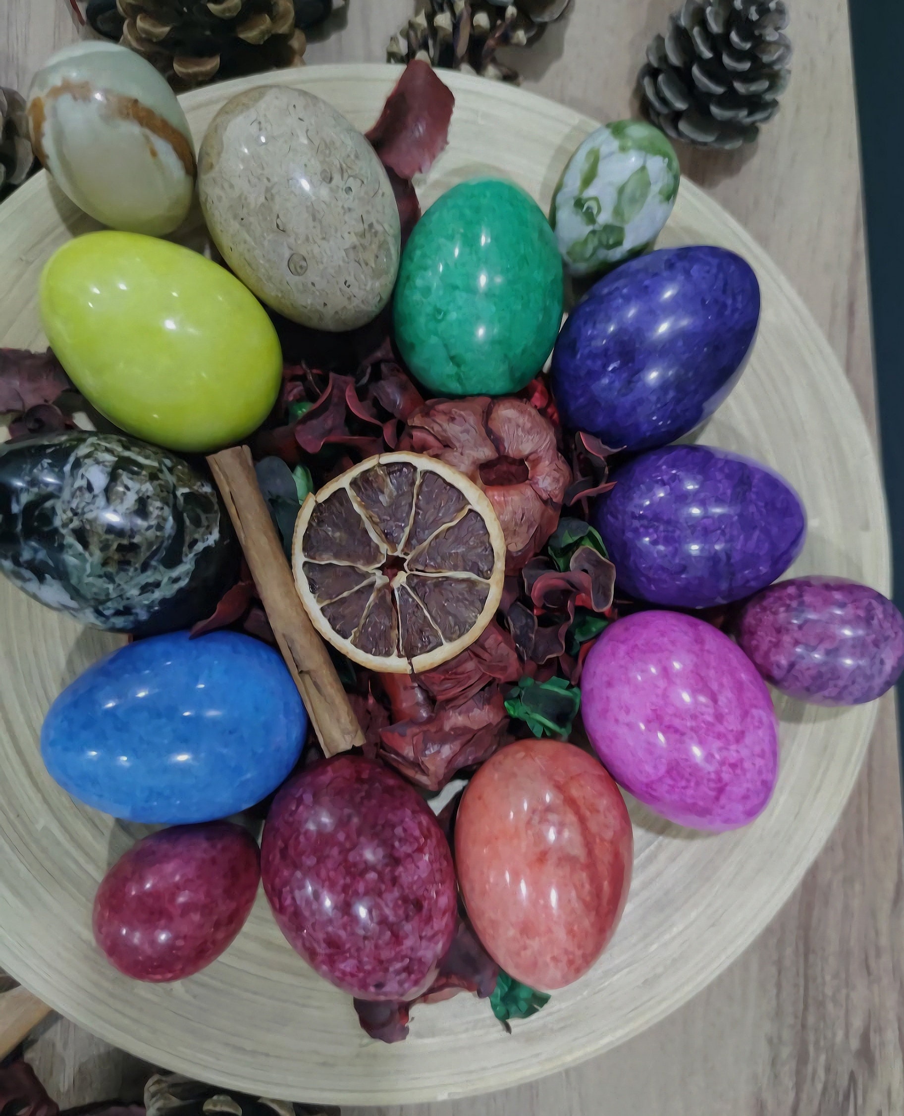 Mix Color Marble Eggs Etsy