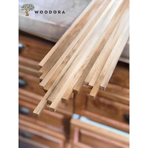 1 KG Hornbeam Wood Slats – Smooth Hardwood Strips for DIY Crafts & Woodworking