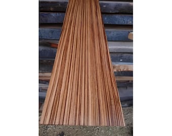Zebrano Wood Plank: Custom Cut Hardwood for Woodworking